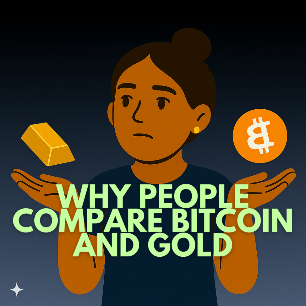 Why people copmare Bitcoin and Gold